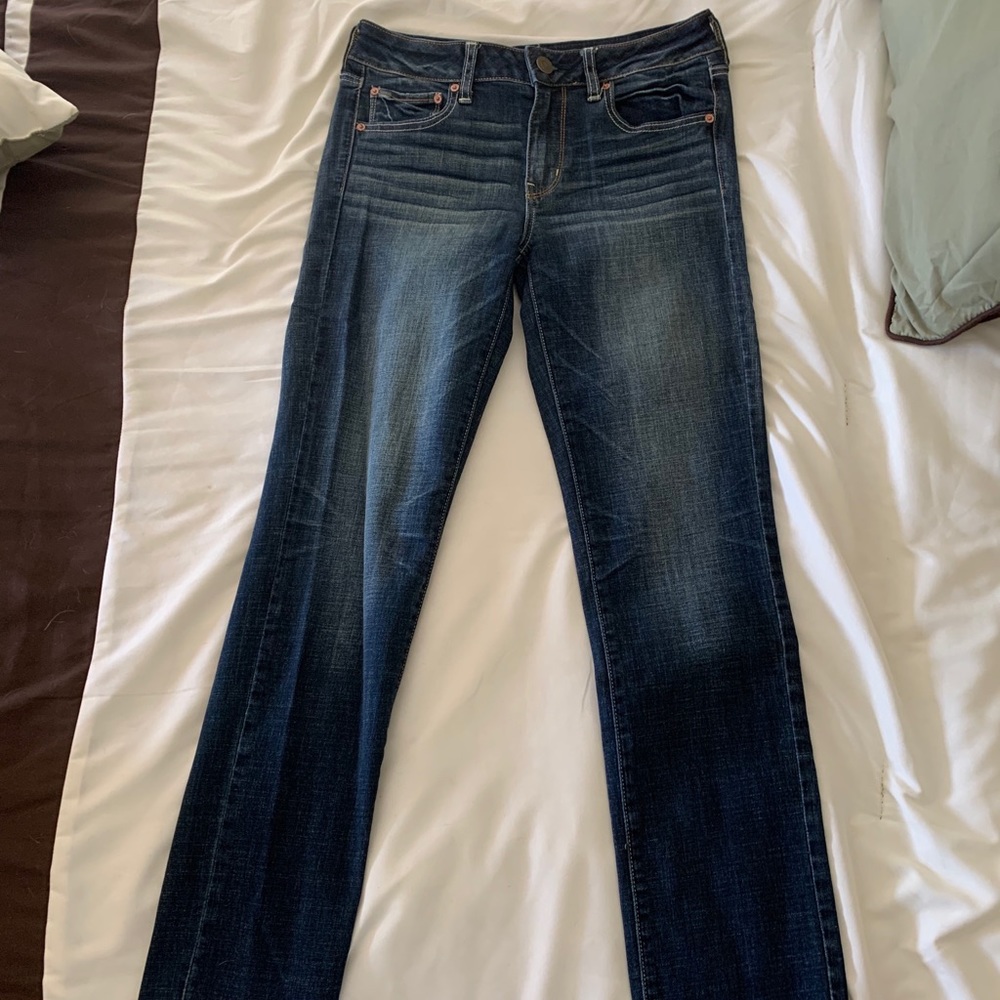 American eagle super stretch straight cut jeans